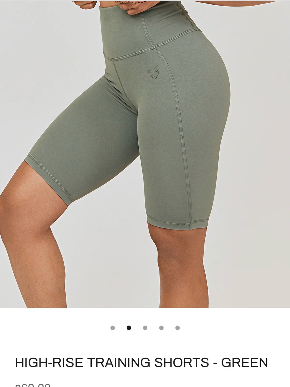 High-Rise Bike Shorts in Sage Green